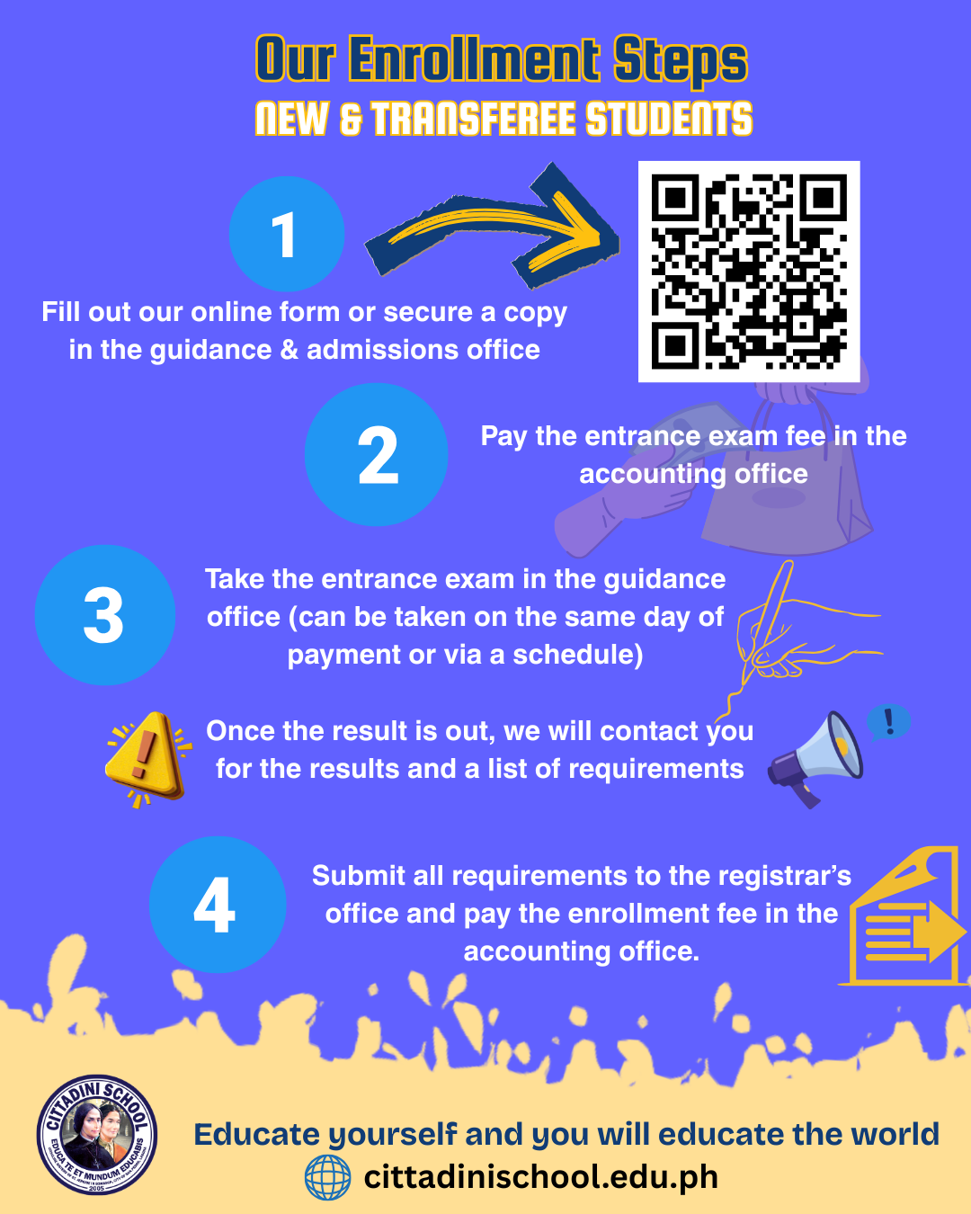 Enrollment Steps for New & Transferee Students